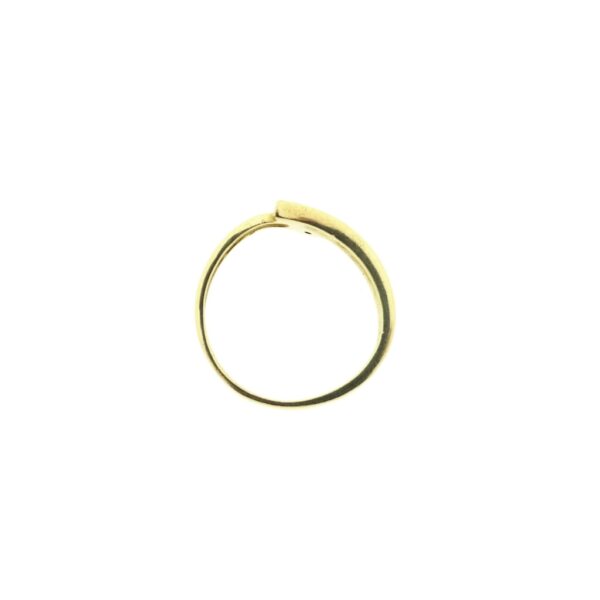 Gouden fantasie ring met diamant | 0,01 ct.