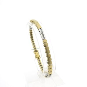 Exclusief 18 karaat gouden armband met diamant