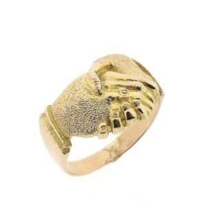 14 karaat bicolor gouden fede ring