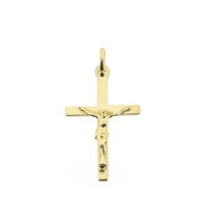 14 karaat gouden hanger van het kruis met Corpus