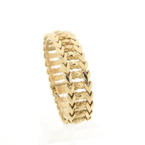 18 karaat gouden fantasie schakel armband