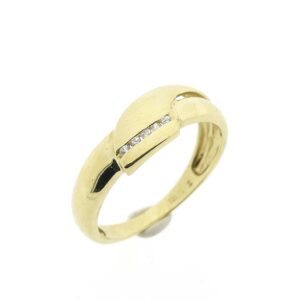 8 karaat ring met zirconia