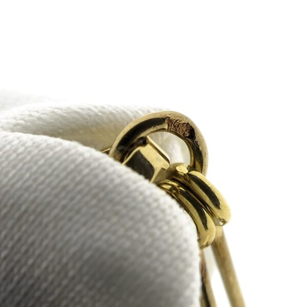 Gouden vintage hanger als tros met carneool