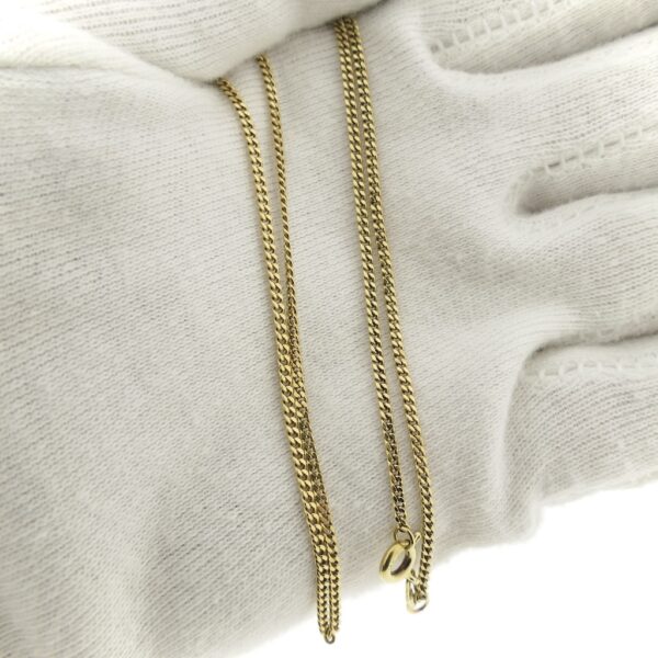 Gouden gourmetschakel ketting | 43 cm
