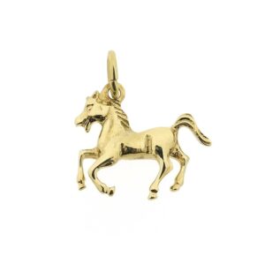 14 karaat gouden hanger van een paard