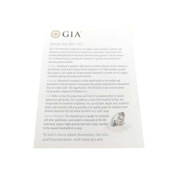 18 Krt. Witgouden solitair ring met diamant | 0,37 ct.