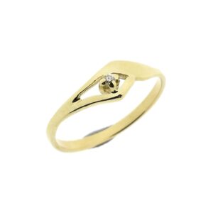 14 karaat gouden ring met diamant