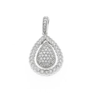 9 karaat hanger met totaal 0,60 ct. diamanten