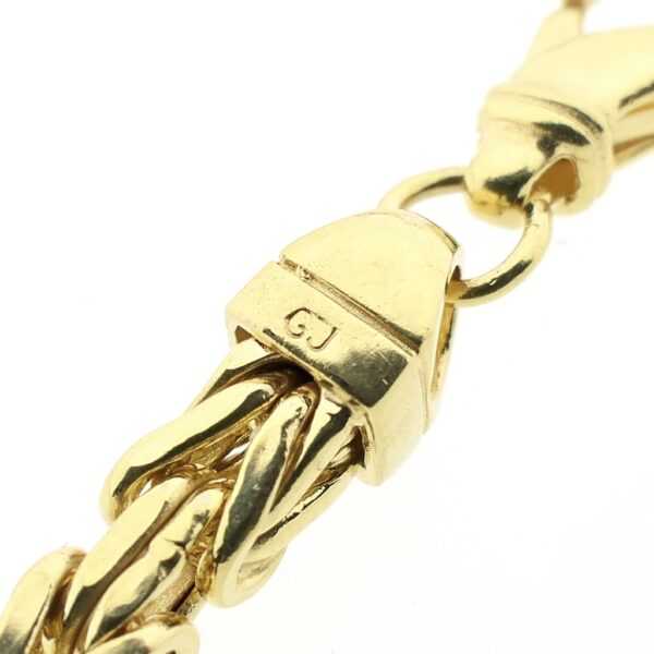 Gouden vierkante koningsketting | 70 cm