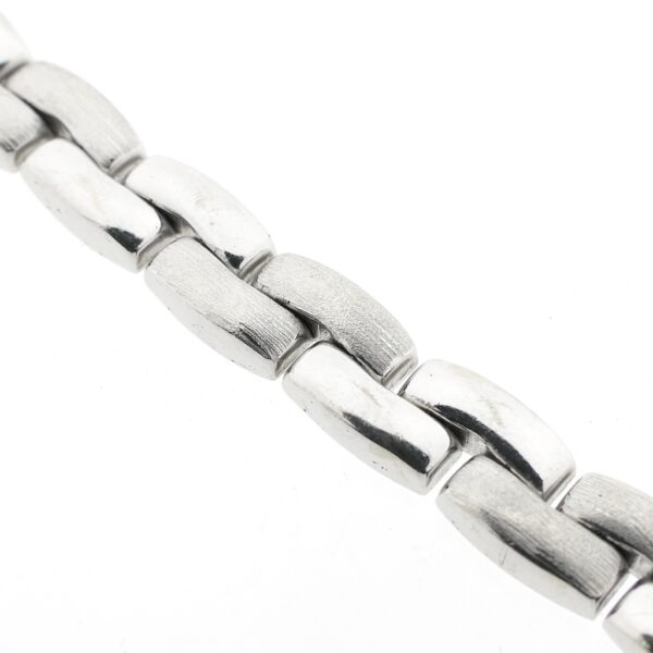 Massief witgouden armband | 19 cm