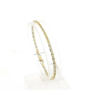 14 karaat gouden marine schakel armband