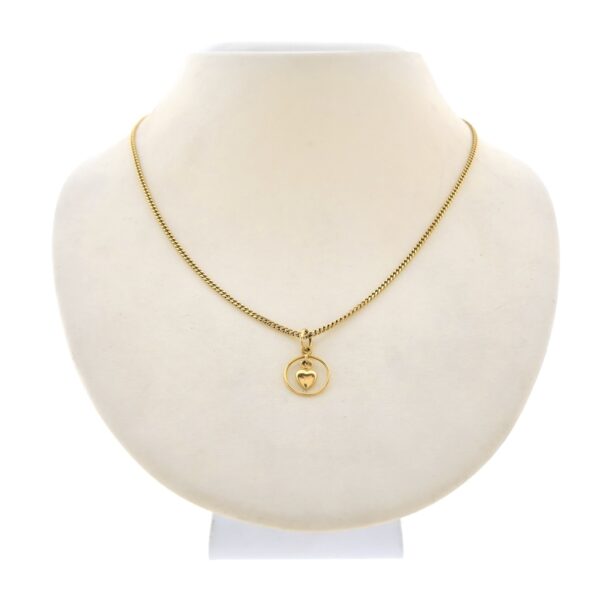 18 Krt. Gouden hanger met hart