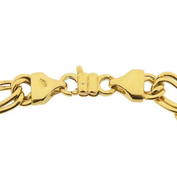 Gouden platte Prince of Wales armband | 20 cm