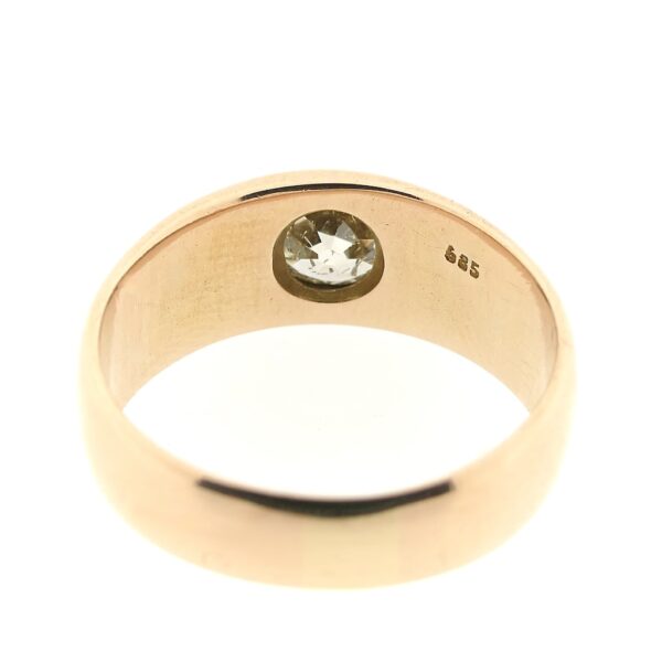 Rosé gouden solitair ring met diamant | Ca. 1,00 ct.