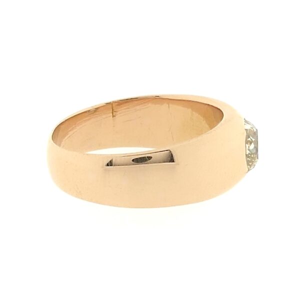 Rosé gouden solitair ring met diamant | Ca. 1,00 ct.