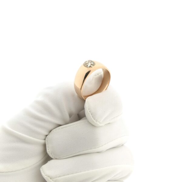 Rosé gouden solitair ring met diamant | Ca. 1,00 ct.