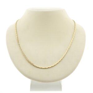 14 karaat gouden cobra schakel collier