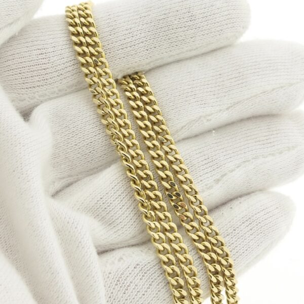Gouden gourmetschakel ketting | 52 cm