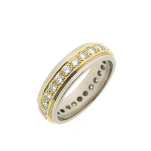 Exclusief 18 karaat bicolor alliance ring