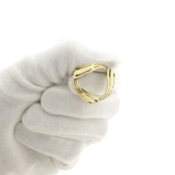 8 Krt. Vintage abstracte broche