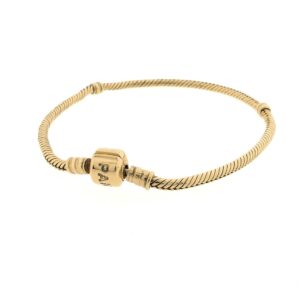 14 karaat gouden Pandora armband; Snake Chain | 21 cm
