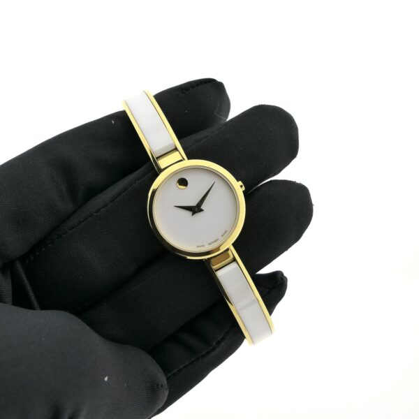 Movado Classic Moda; Dames cocktail horloge met keramiek; 0607715