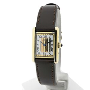 Cartier Tank Vermeil 'Trinity' 5057001; Vintage dames horloge