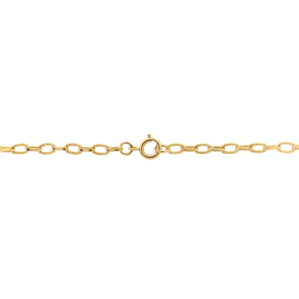 18 Krt. Gouden anker schakel ketting/sautoir | 97 cm