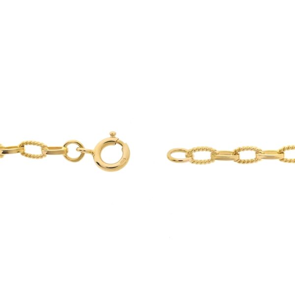 18 Krt. Gouden anker schakel ketting/sautoir | 97 cm