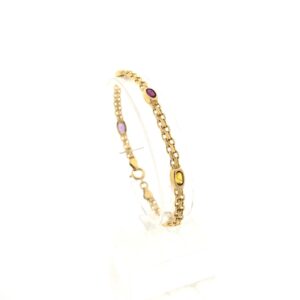 10 karaat armband met een mix van edelstenen