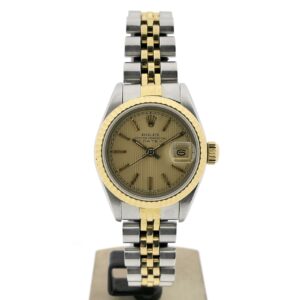 Rolex Datejust 26mm 69173; 18k. Goud/stalen vintage dames horloge