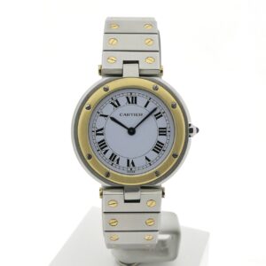 Cartier Santos Ronde 32mm 8191; 18k. Goud/stalen horloge