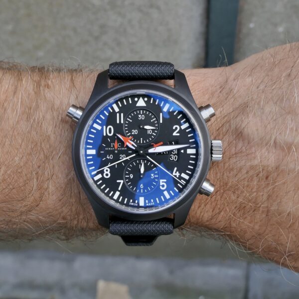 IWC Pilot's Watch Double Chronograph 'Topgun' IW379901; Automatisch heren horloge