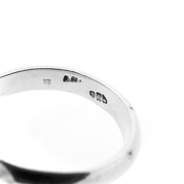Zilveren ring met spiraal