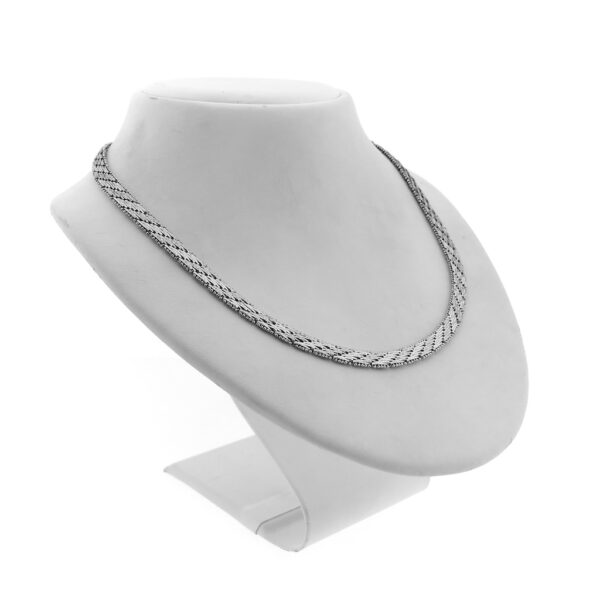 Zilveren fantasie schakel ketting | 42,5 cm