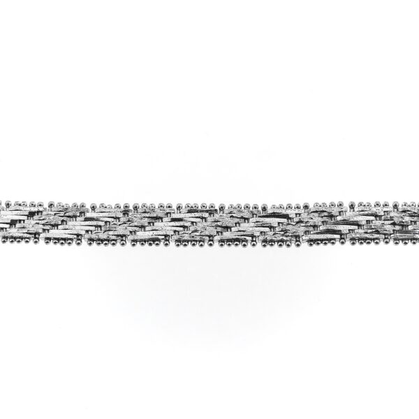 Zilveren fantasie schakel ketting | 42,5 cm