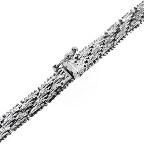 Zilveren fantasie schakel ketting | 42,5 cm