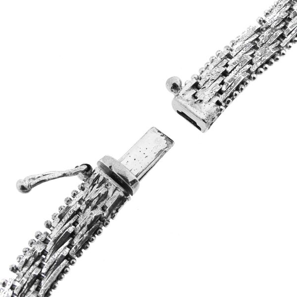 Zilveren fantasie schakel ketting | 42,5 cm