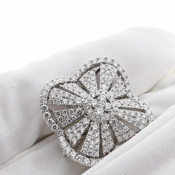 18 Krt. Witgouden hanger met diamanten 1,40 ct. | Vintage
