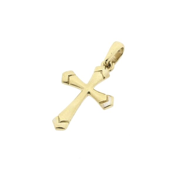 Gouden subtiele hanger van een kruis