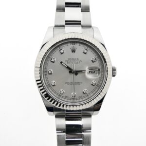 Rolex Datejust II 41mm 'Diamond Dial' 116334; Automatisch heren horloge