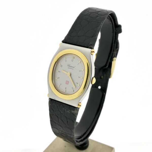 Chopard Monte-Carlo 8034; Vintage goud/stalen dames horloge
