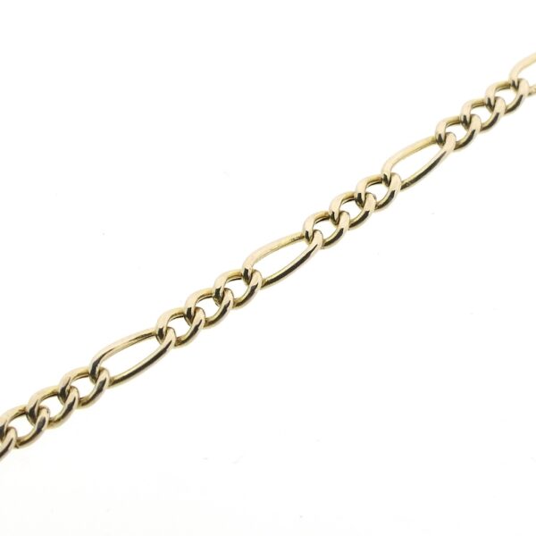 Gouden subtiele Figaro schakel armband | 20 cm