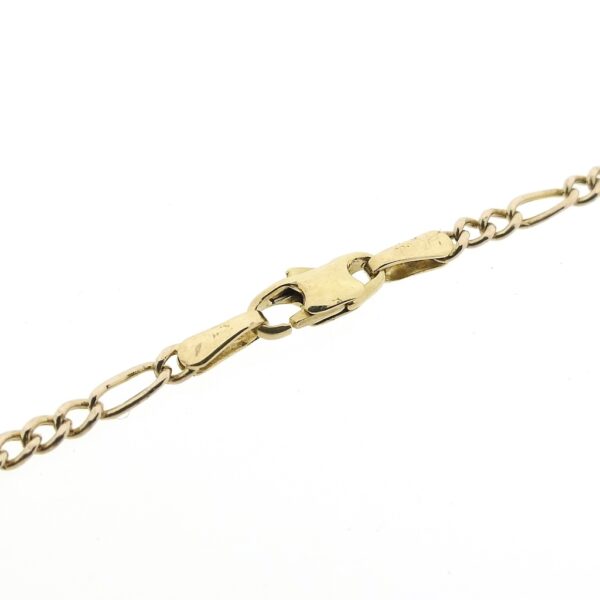 Gouden subtiele Figaro schakel armband | 20 cm