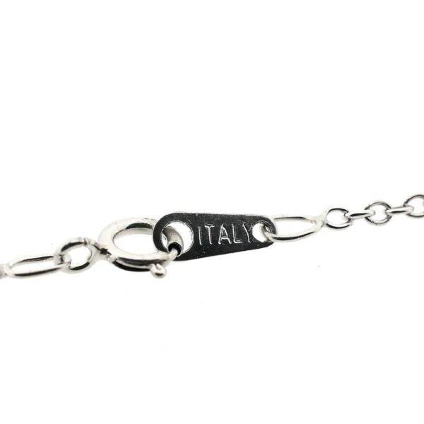 Platina anker schakel ketting | 42 cm