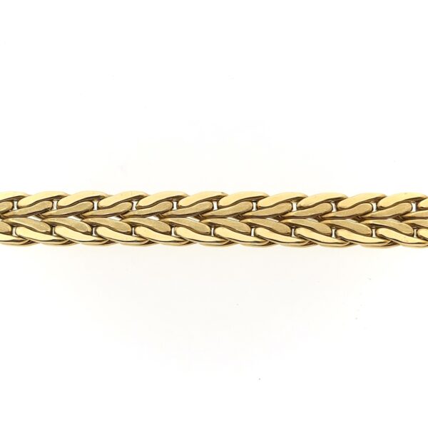 Gouden fantasie schakel collier | 42 cm