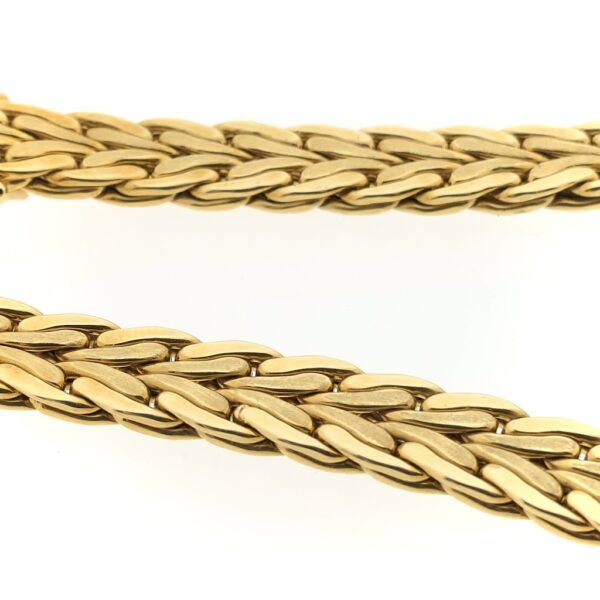 Gouden fantasie schakel collier | 42 cm