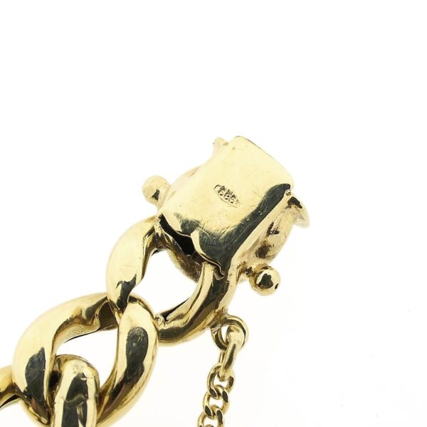 Gouden gourmetschakel armband | 21 cm