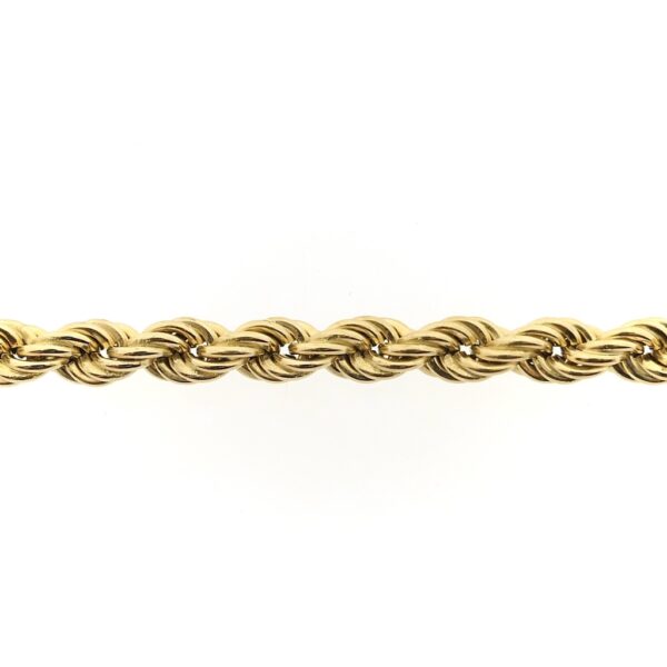 Gouden gedraaide schakel ketting | 47 cm