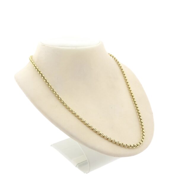 Gouden jasseron schakel ketting | 60 cm